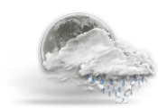 Nubosidad moderada con posibles chubascos con lluvia y nieve, en algunas áreas niebla o neblina