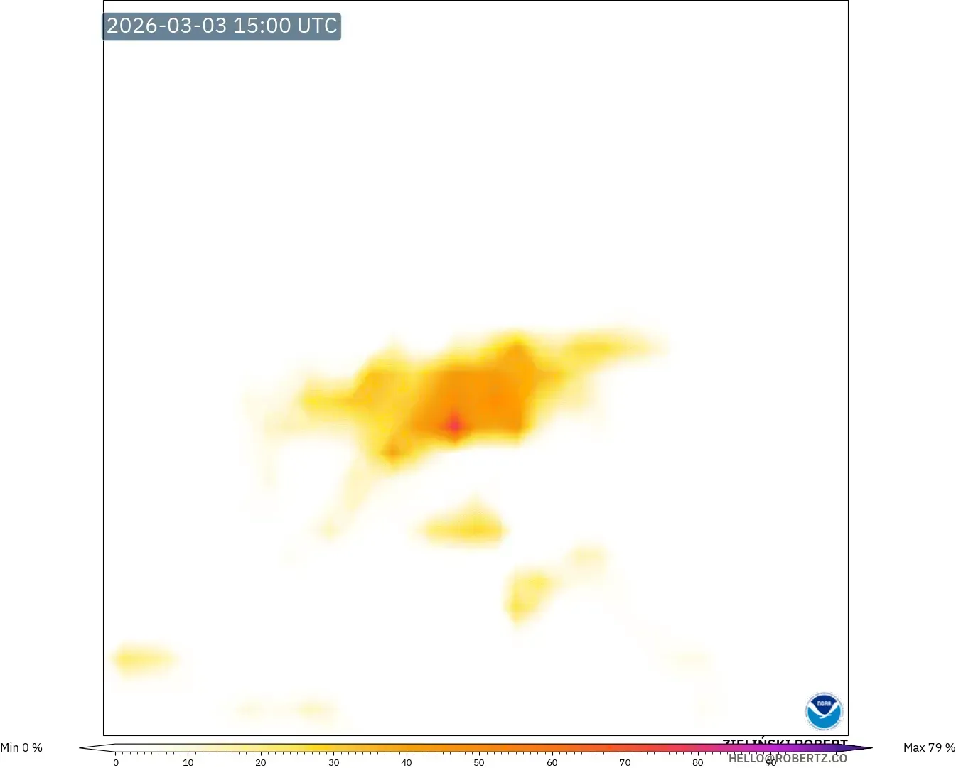 GFS model - Austria, Lightning Risk