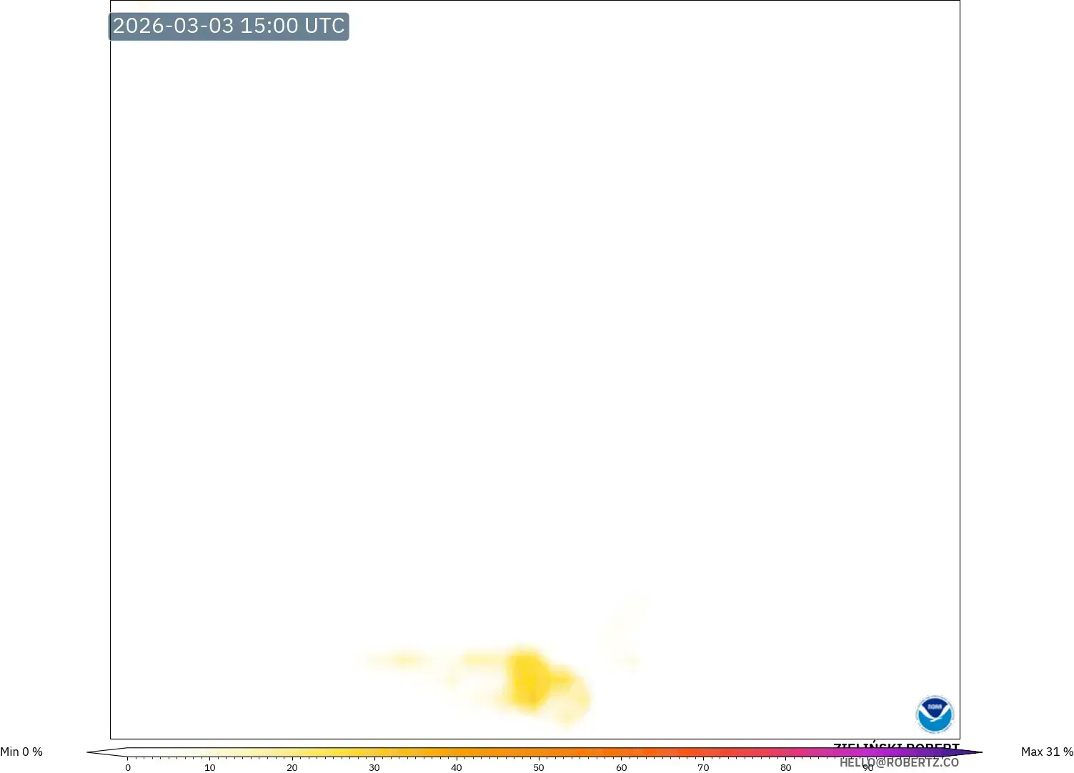 GFS model - Francia, Lightning Risk