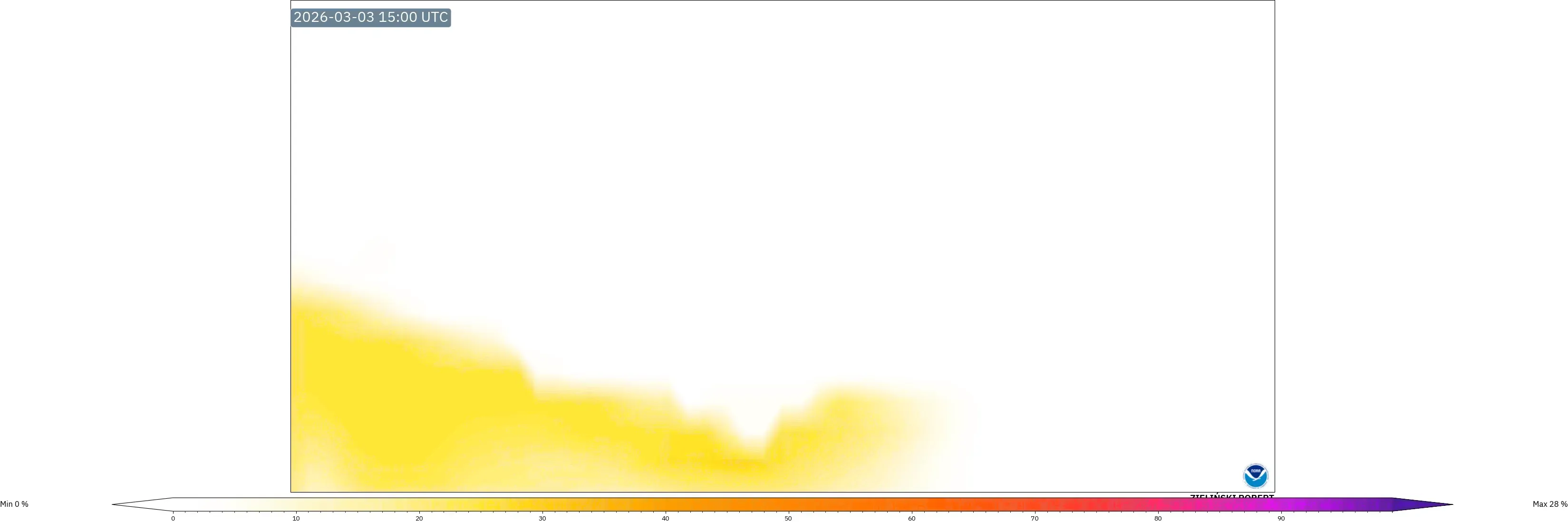 GFS model - Islandia, Lightning Risk