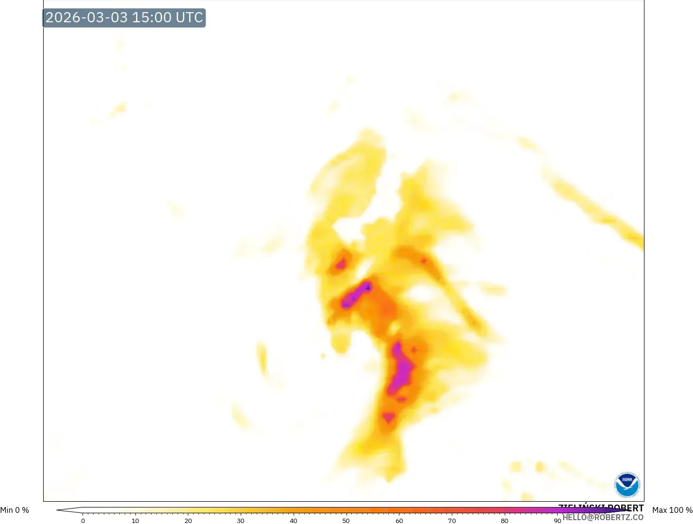 GFS model - Japón, Lightning Risk
