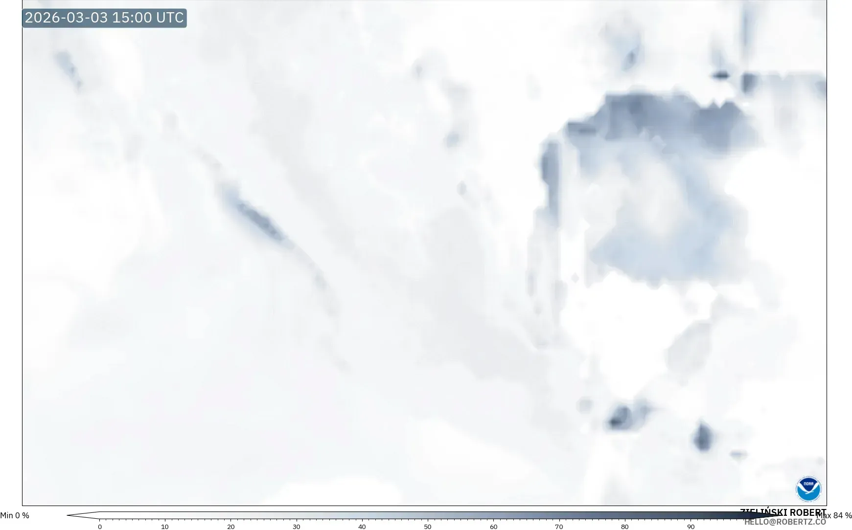 GFS model - México, Fog Risk