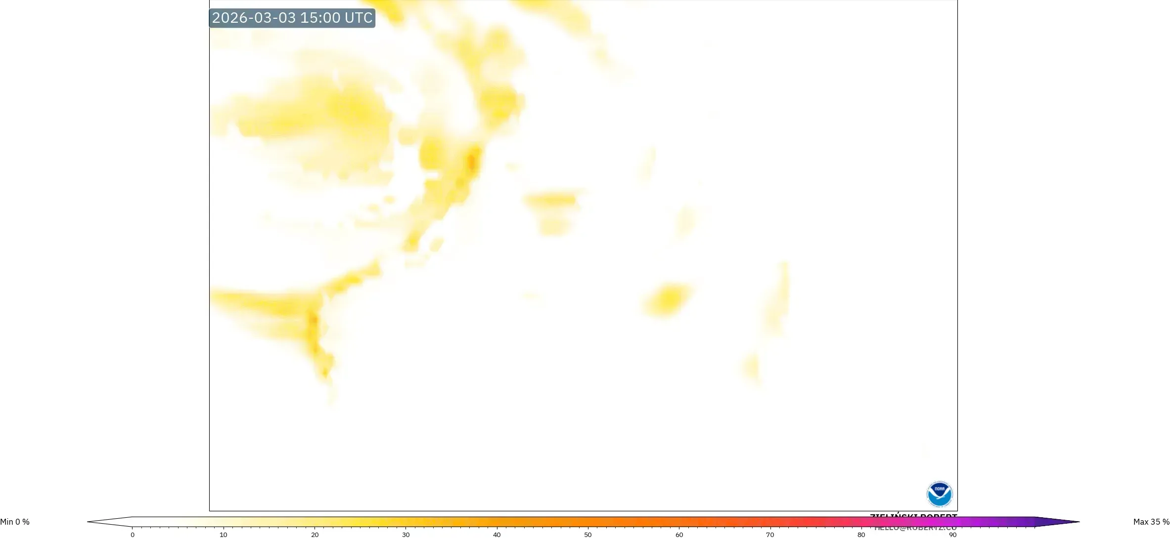 GFS model - Escandinavia, Lightning Risk