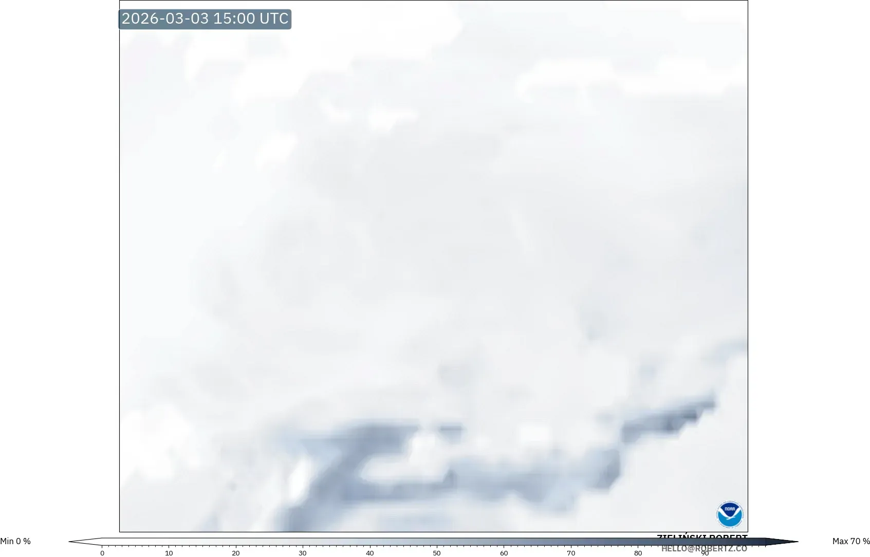 GFS model - Reino Unido, Fog Risk