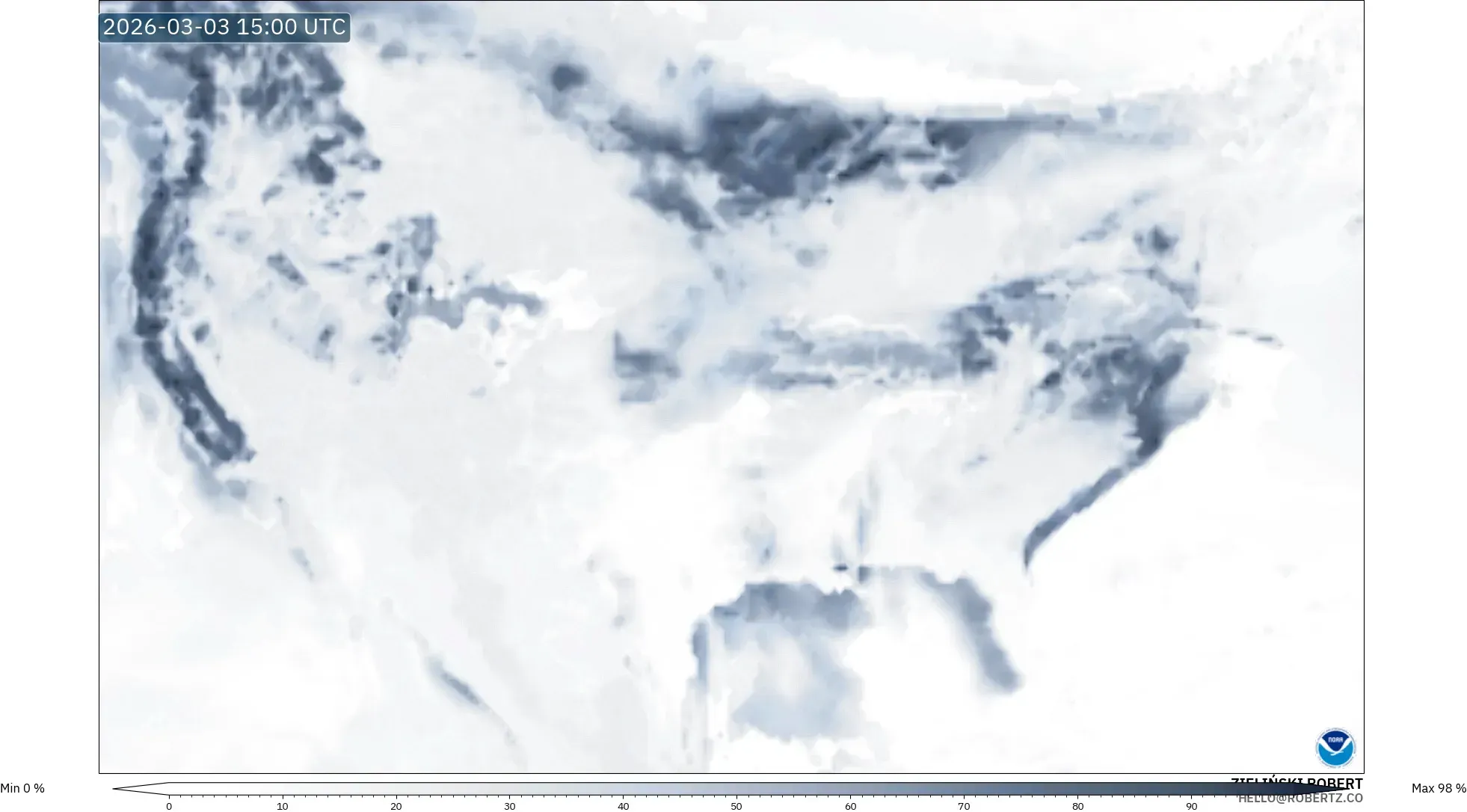 GFS model - Estados Unidos, Fog Risk