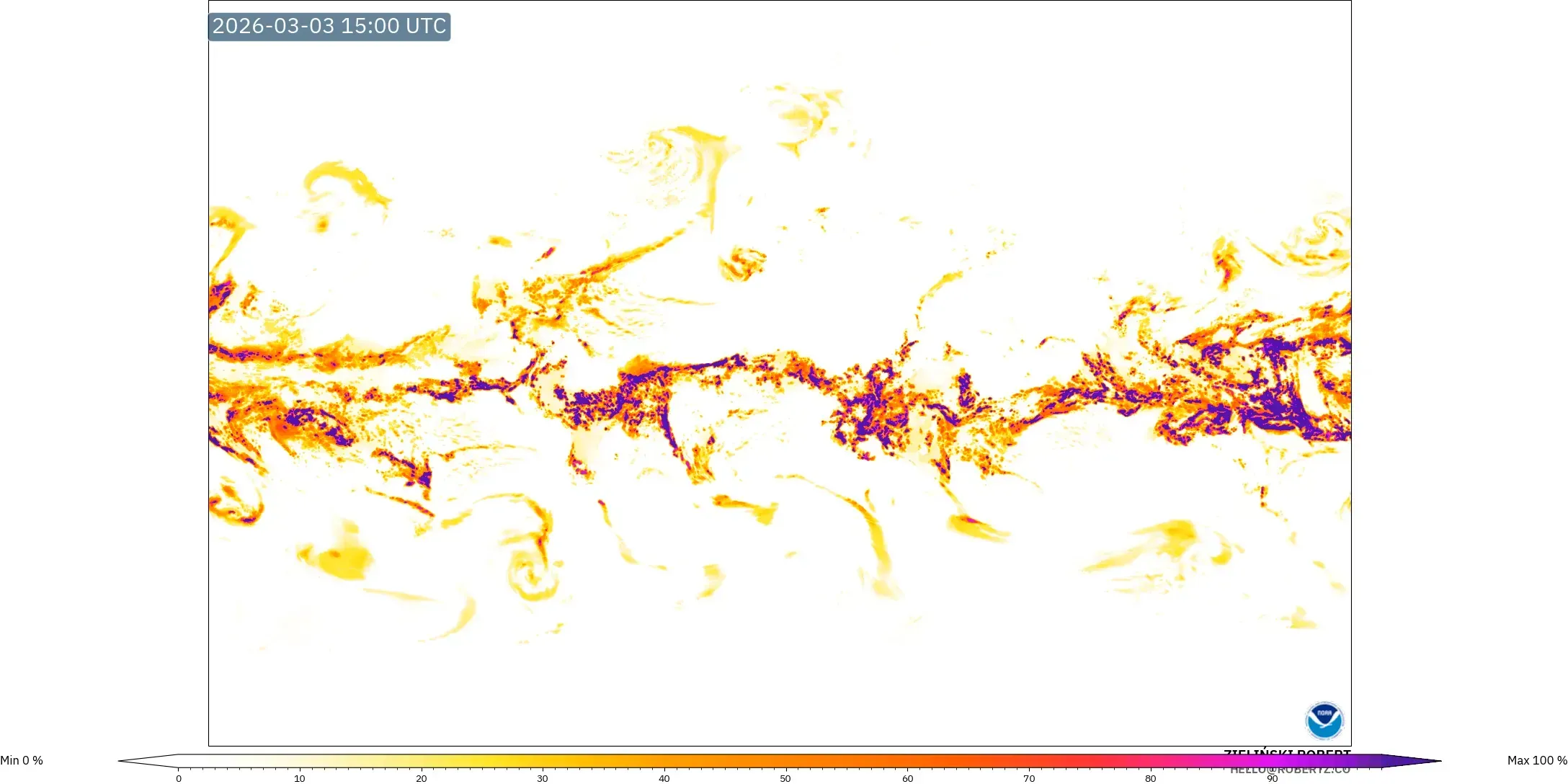 GFS model - Mundo, Lightning Risk