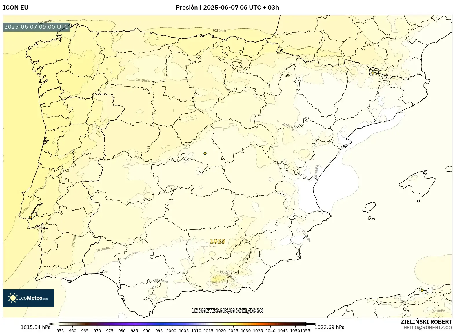 ICON model - España, Presión
