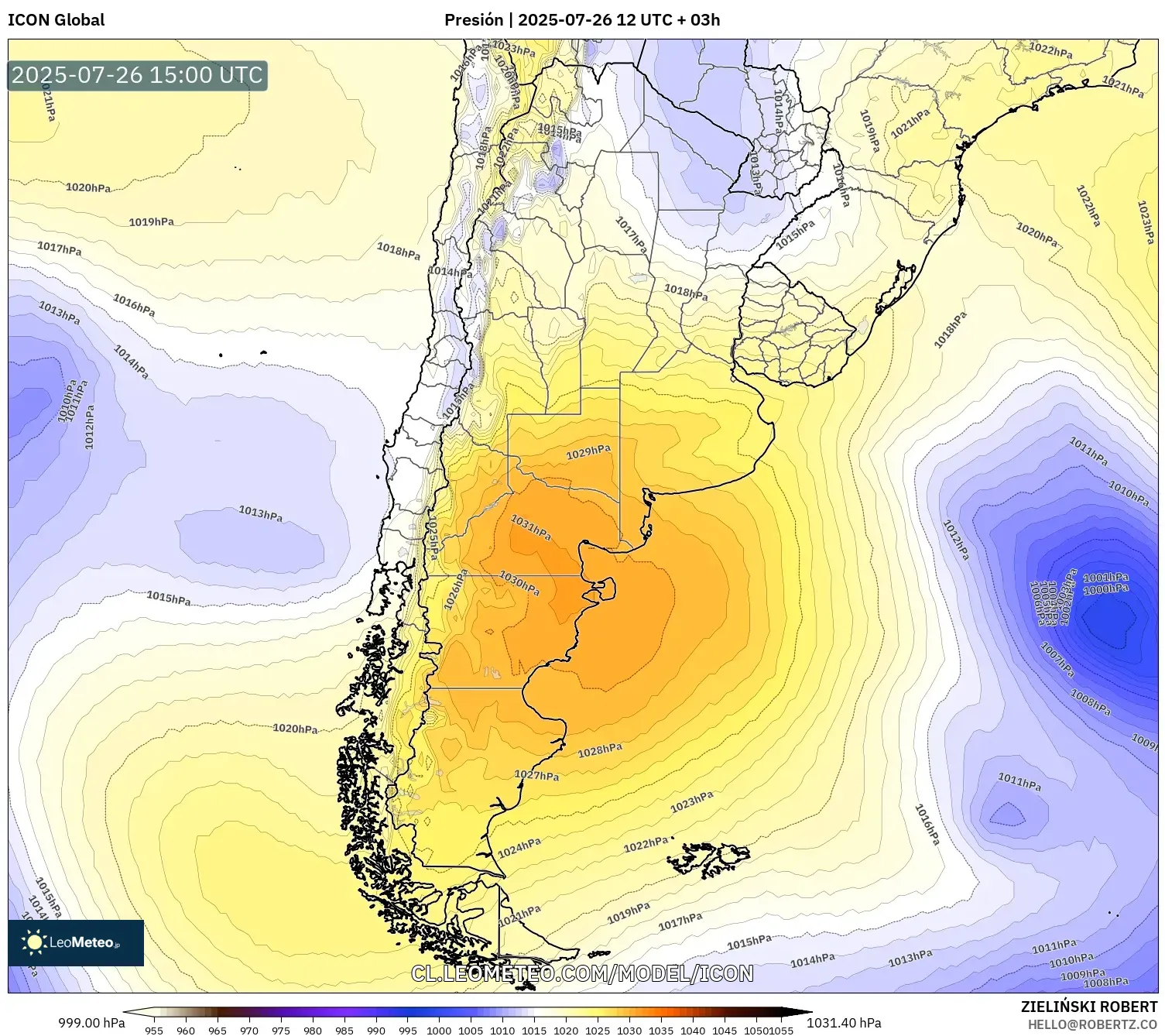 ICON model - Argentina, Presión