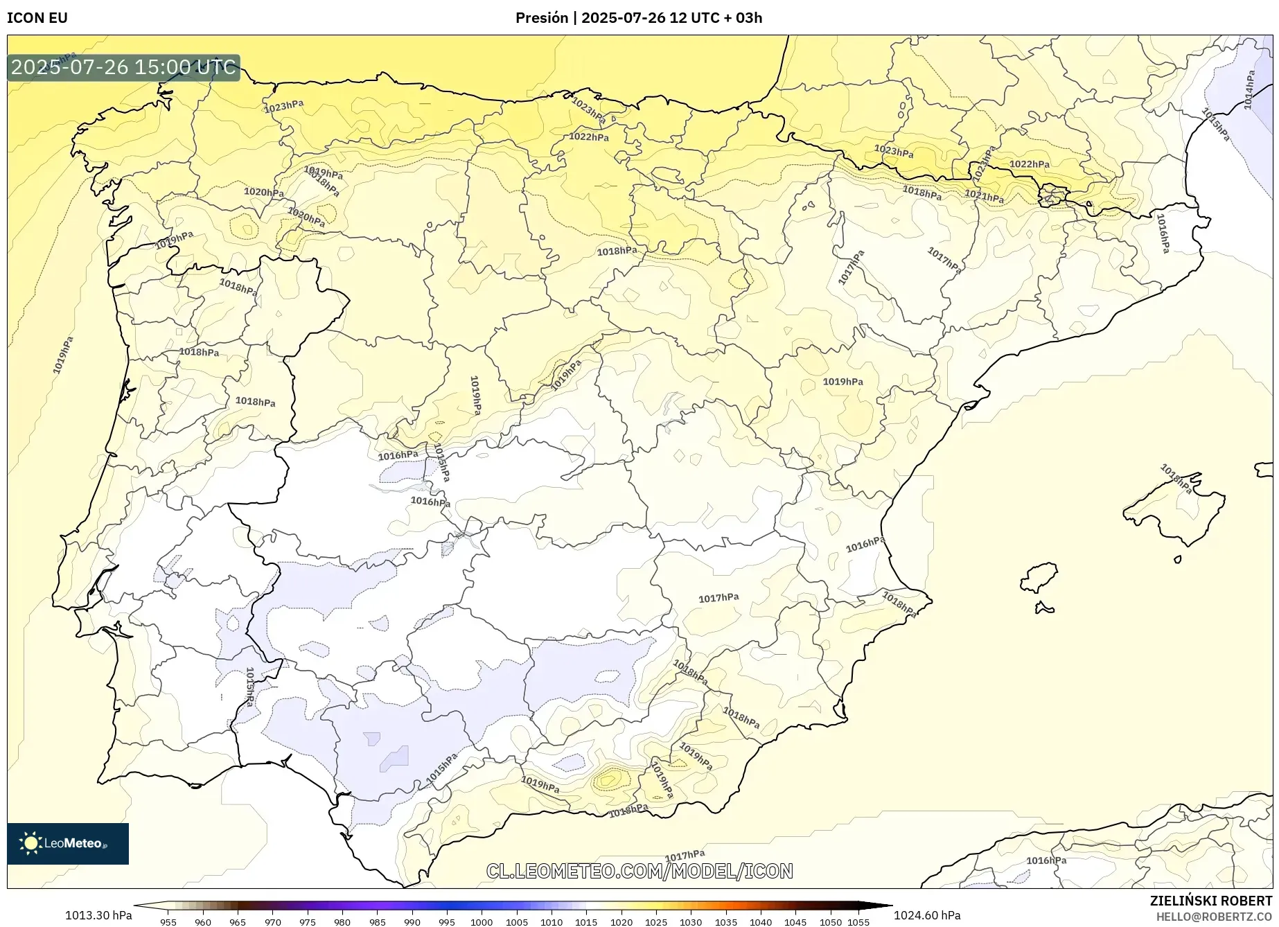 ICON model - España, Presión