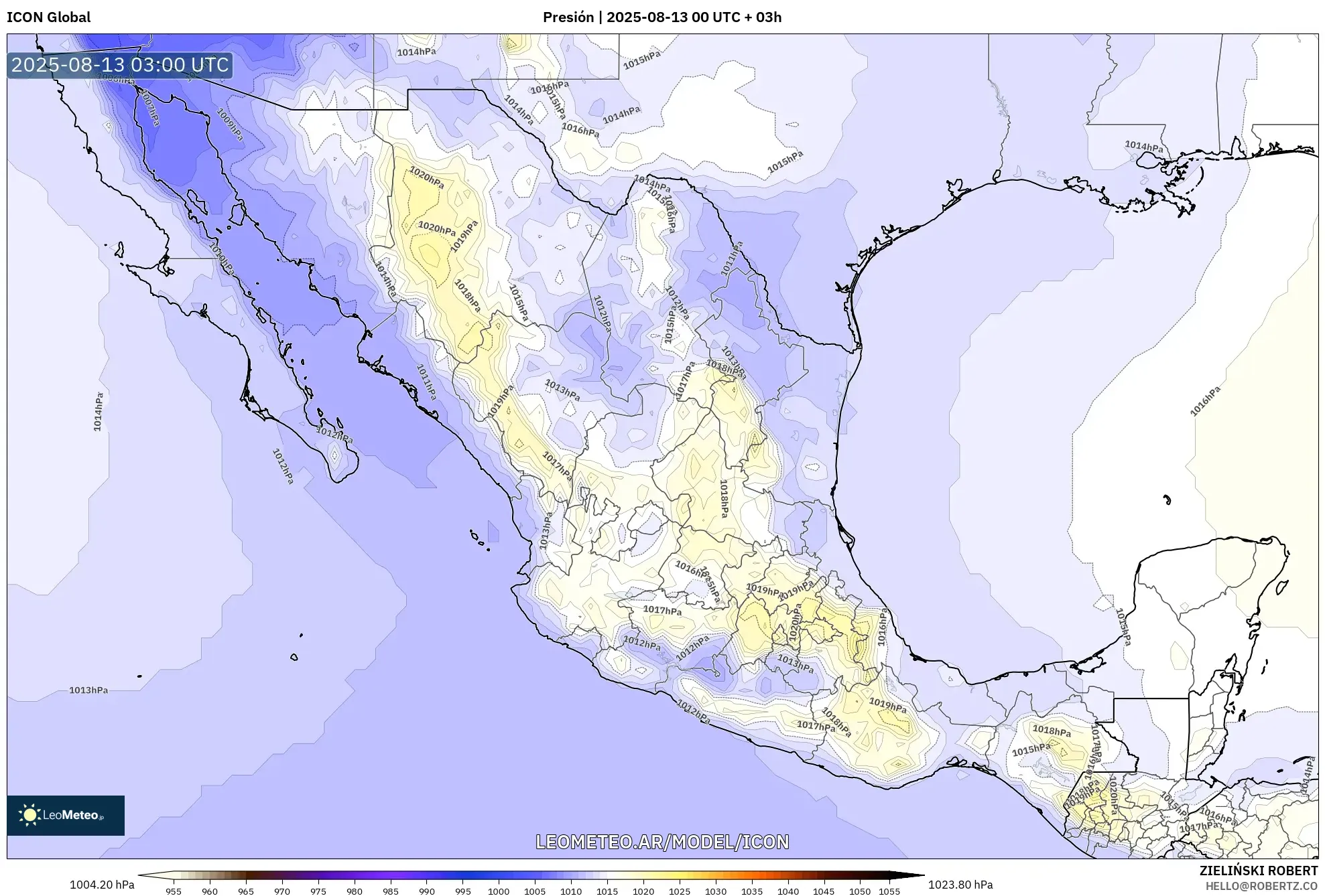 ICON model - México, Presión