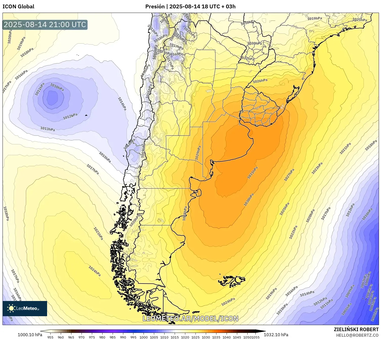 ICON model - Argentina, Presión