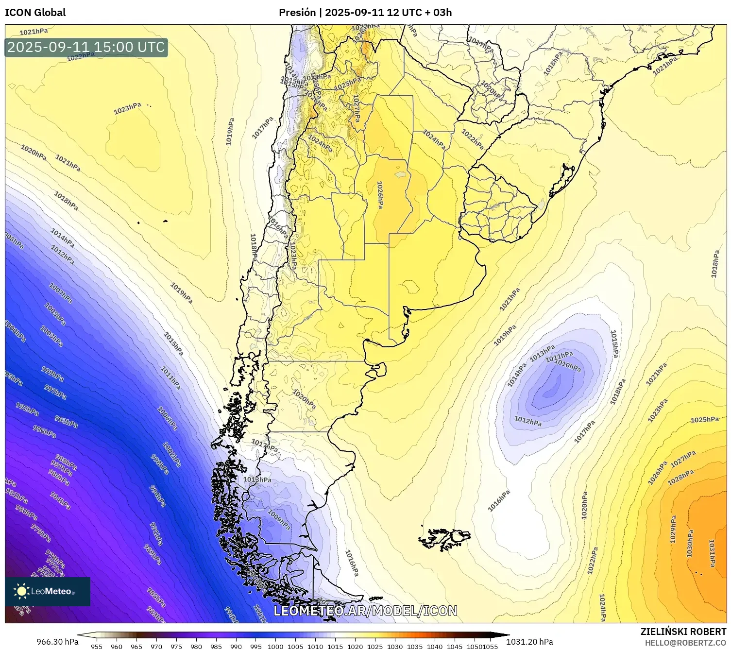 ICON model - Argentina, Presión