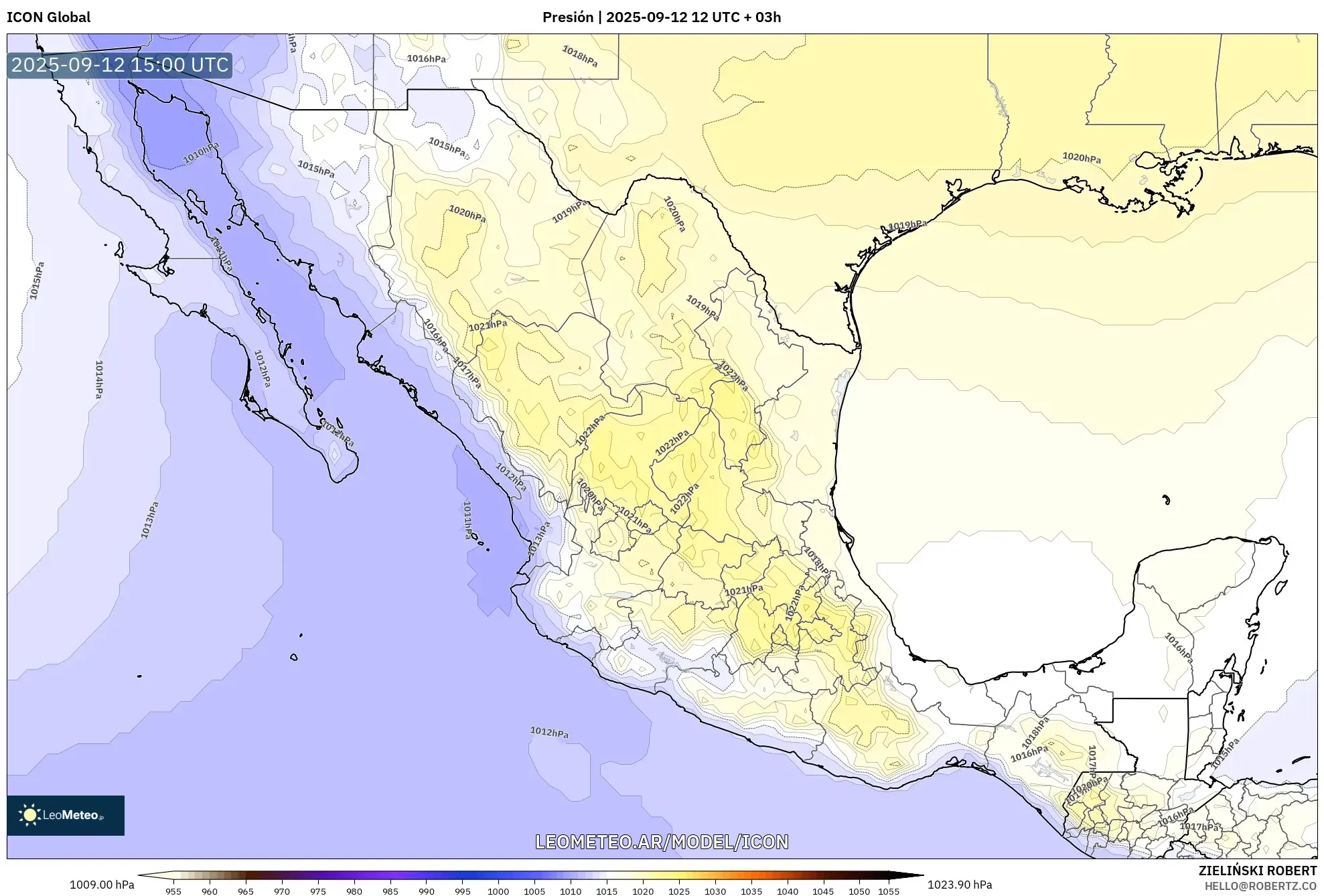 ICON model - México, Presión