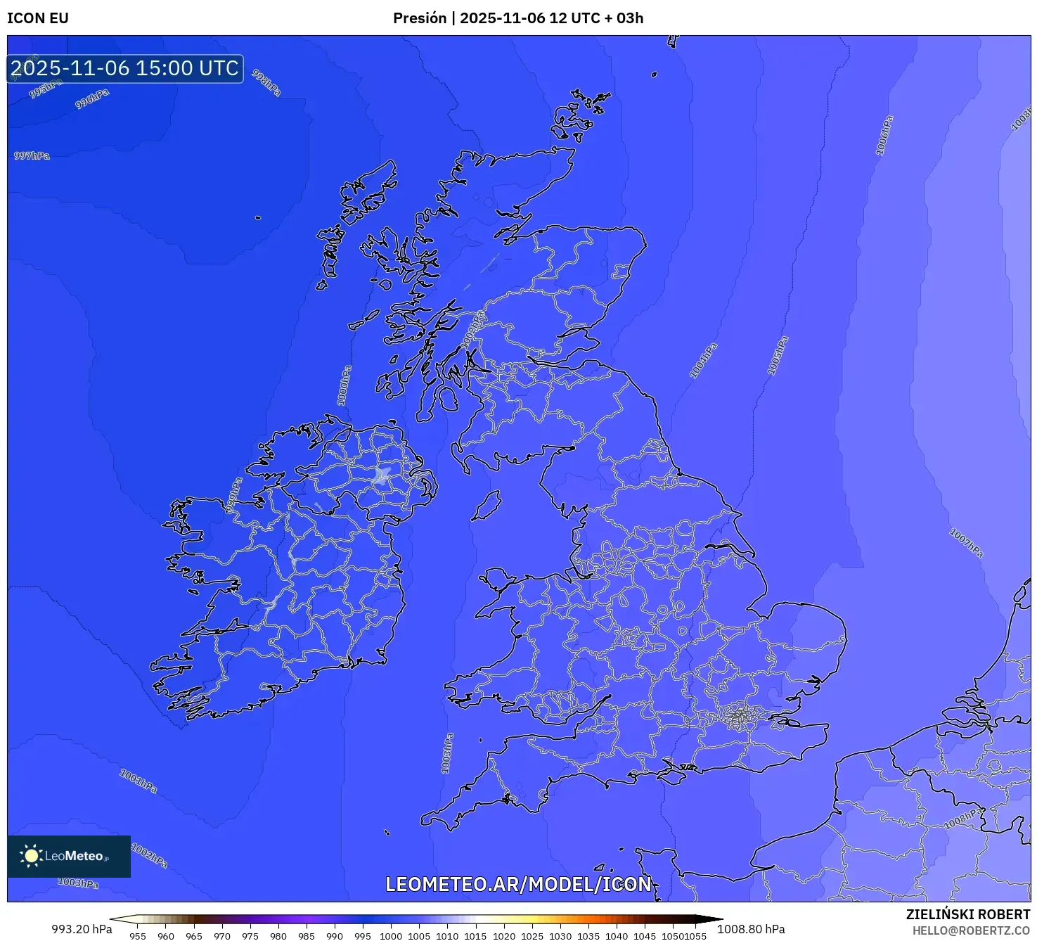 ICON model - Reino Unido, Presión