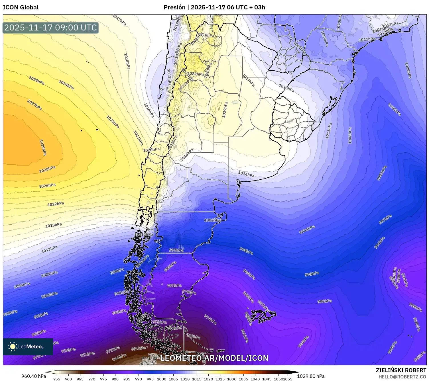 ICON model - Argentina, Presión