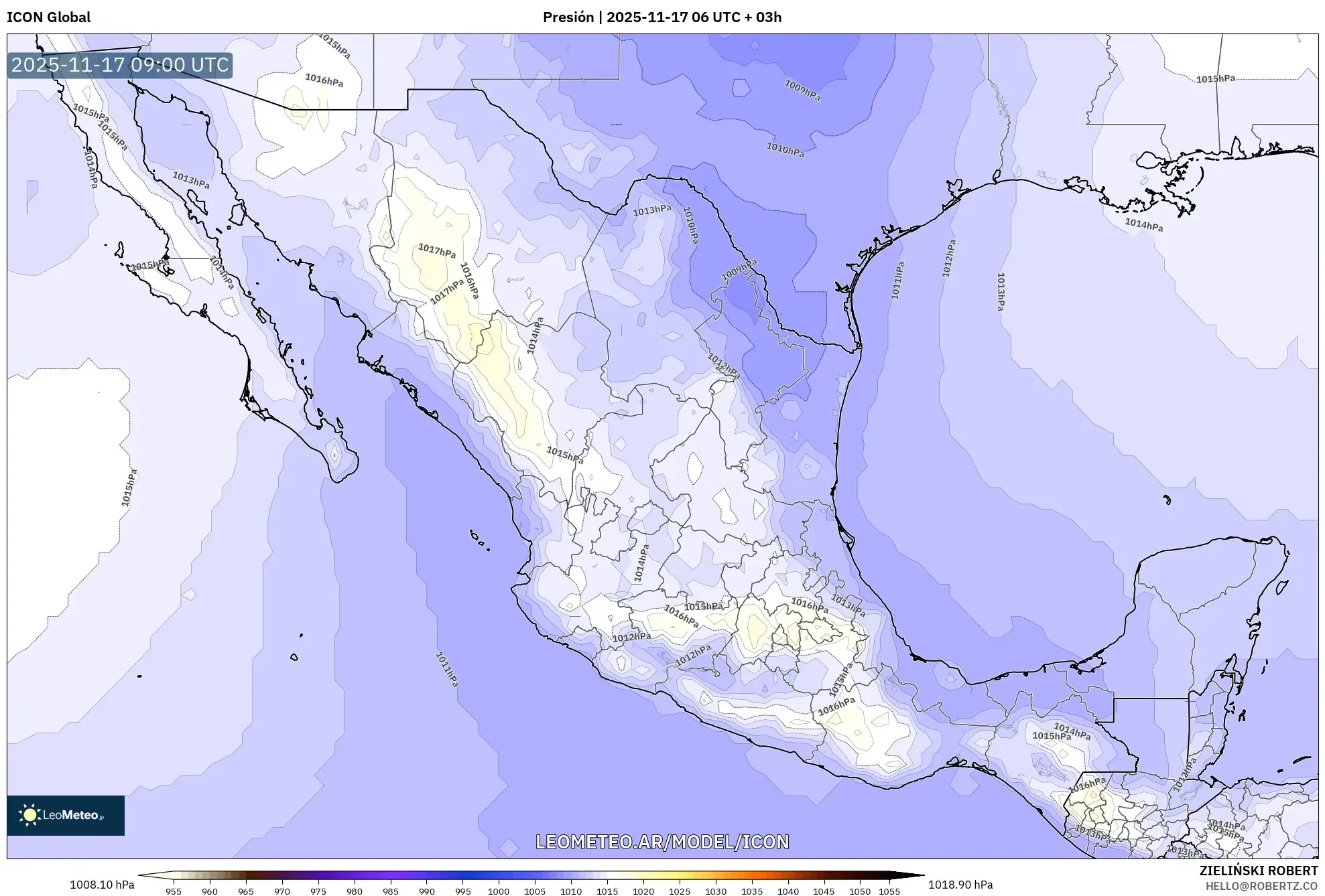 ICON model - México, Presión