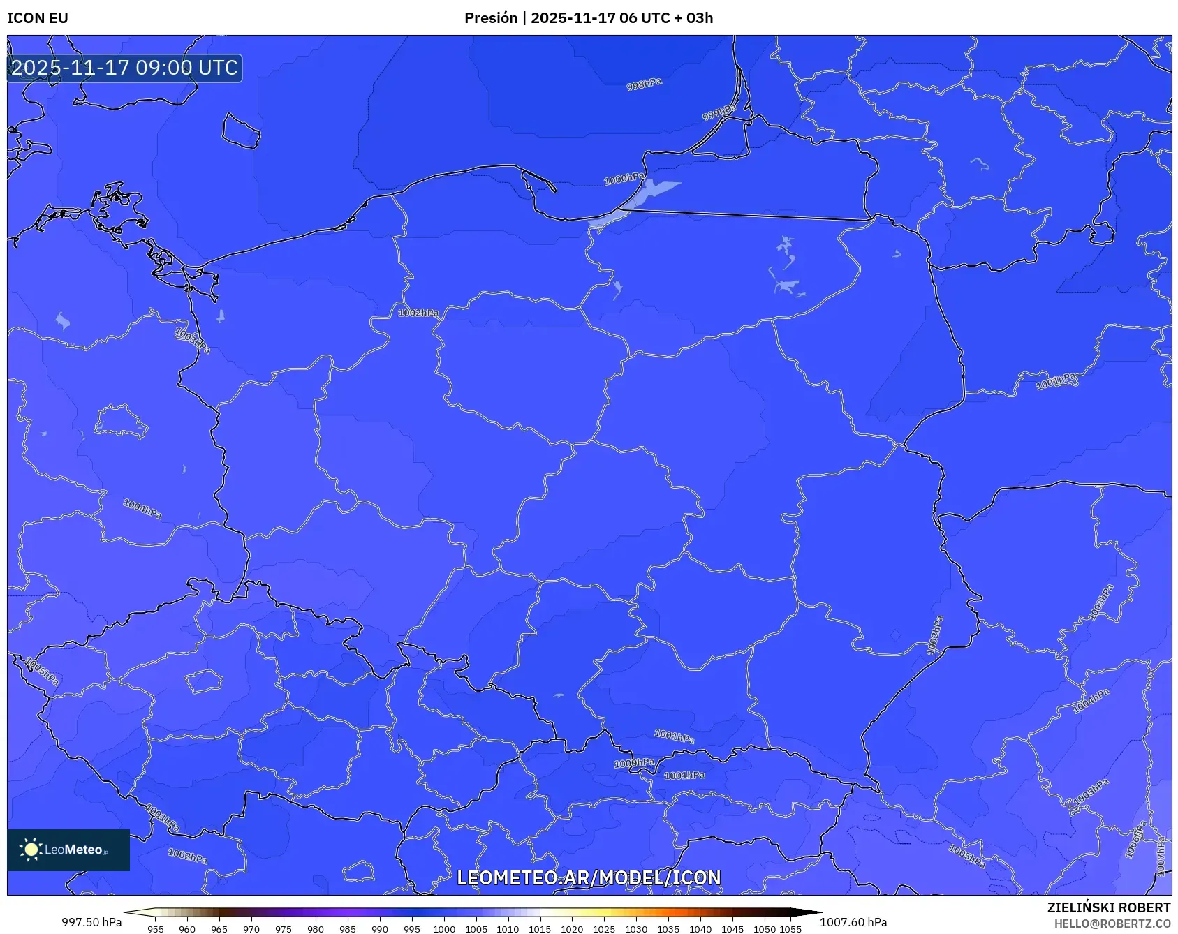 ICON model - Polonia, Presión