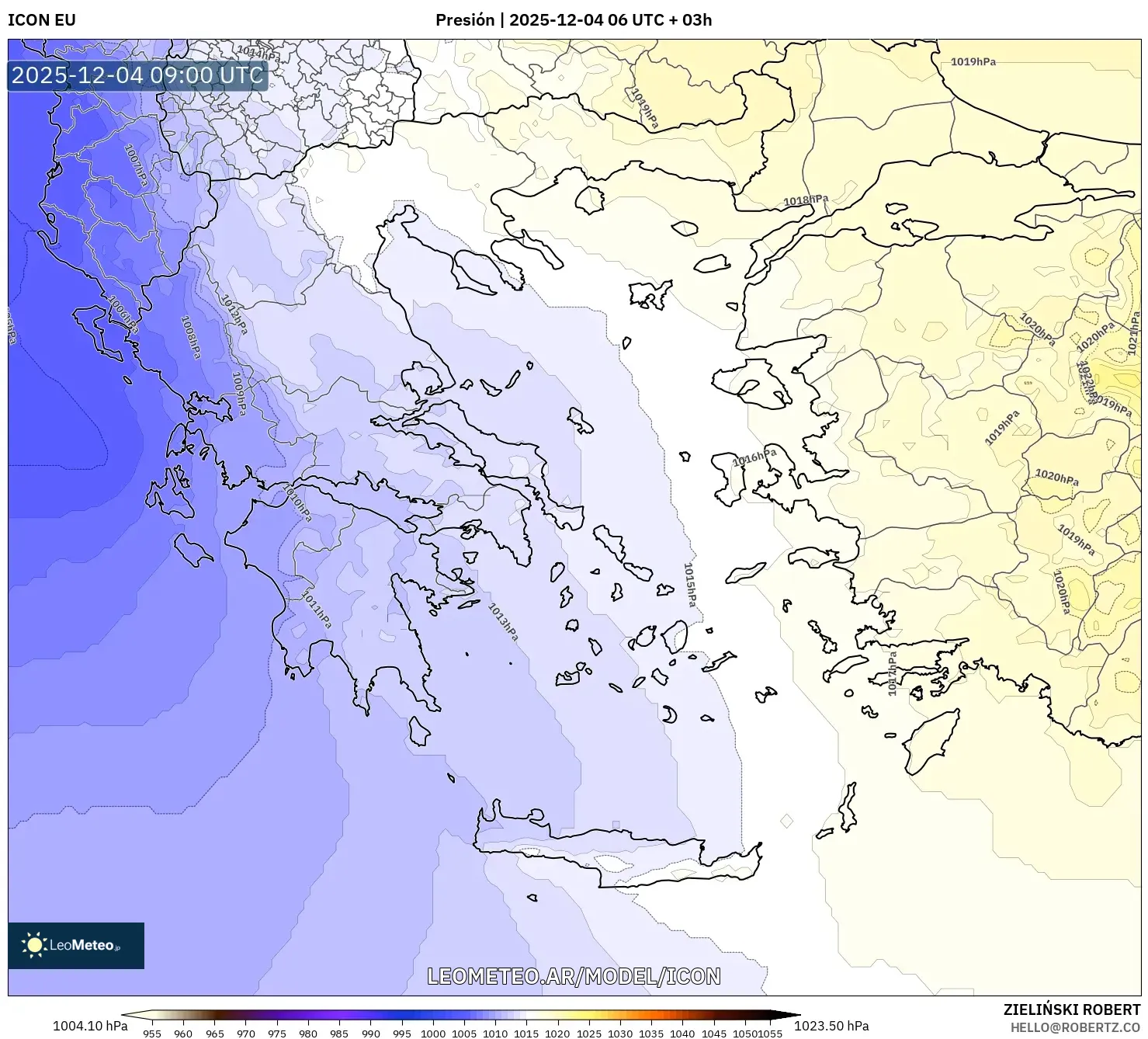 ICON model - Grecia, Presión