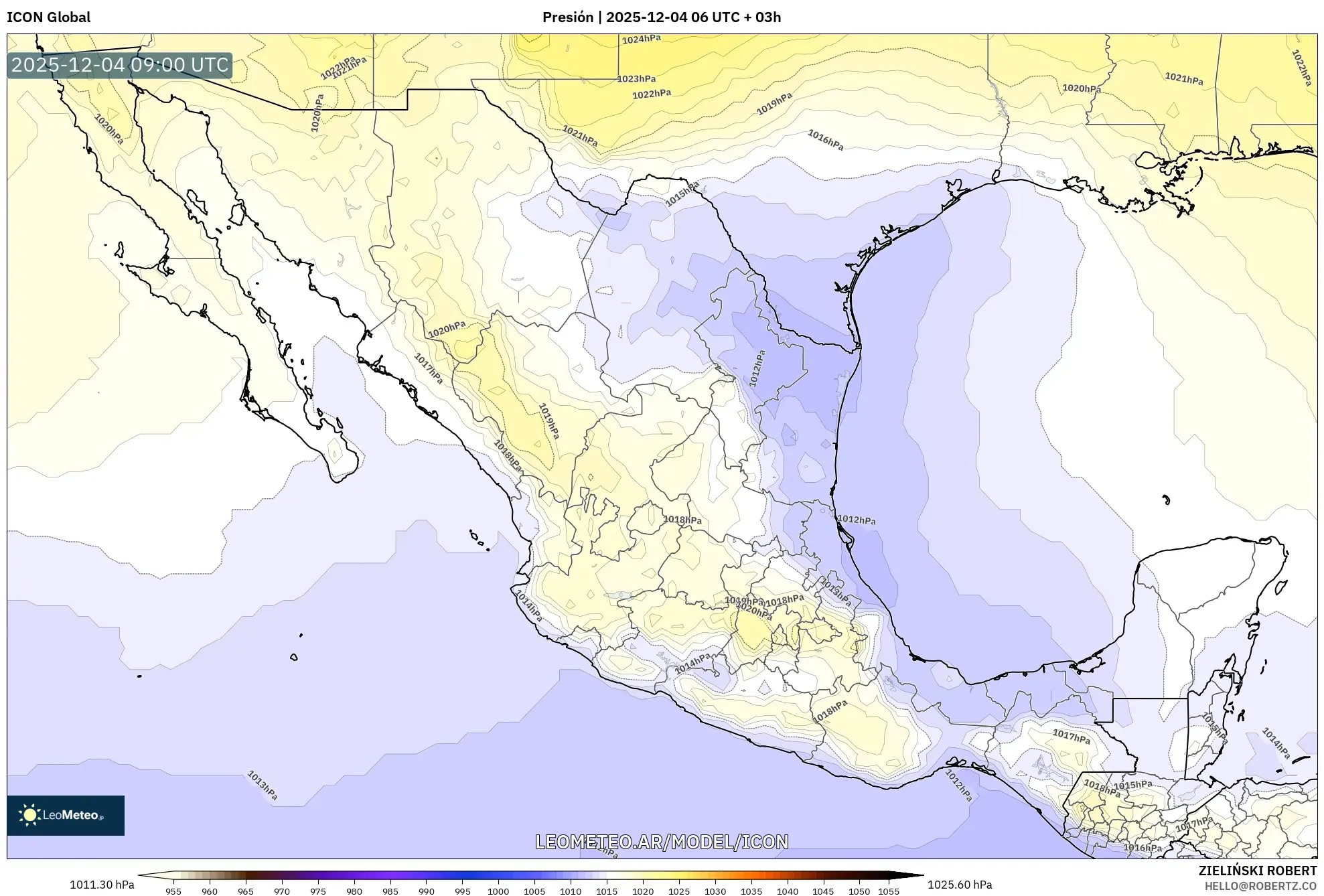 ICON model - México, Presión