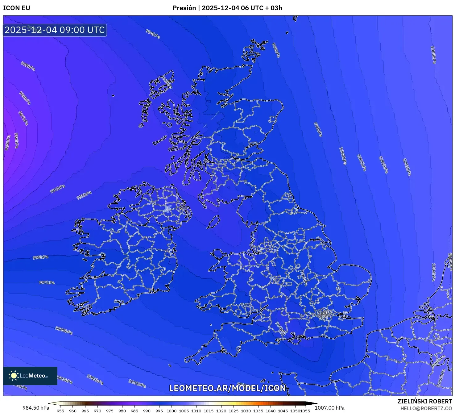ICON model - Reino Unido, Presión
