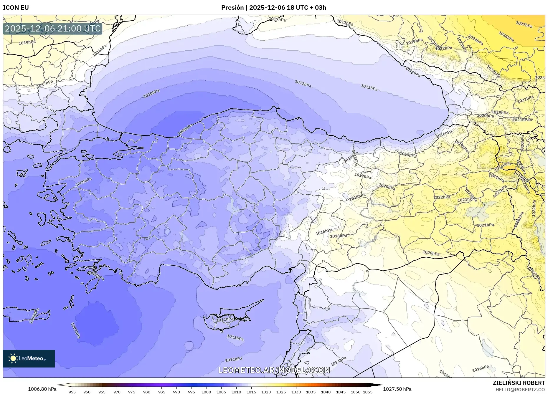 ICON model - Turquía, Presión