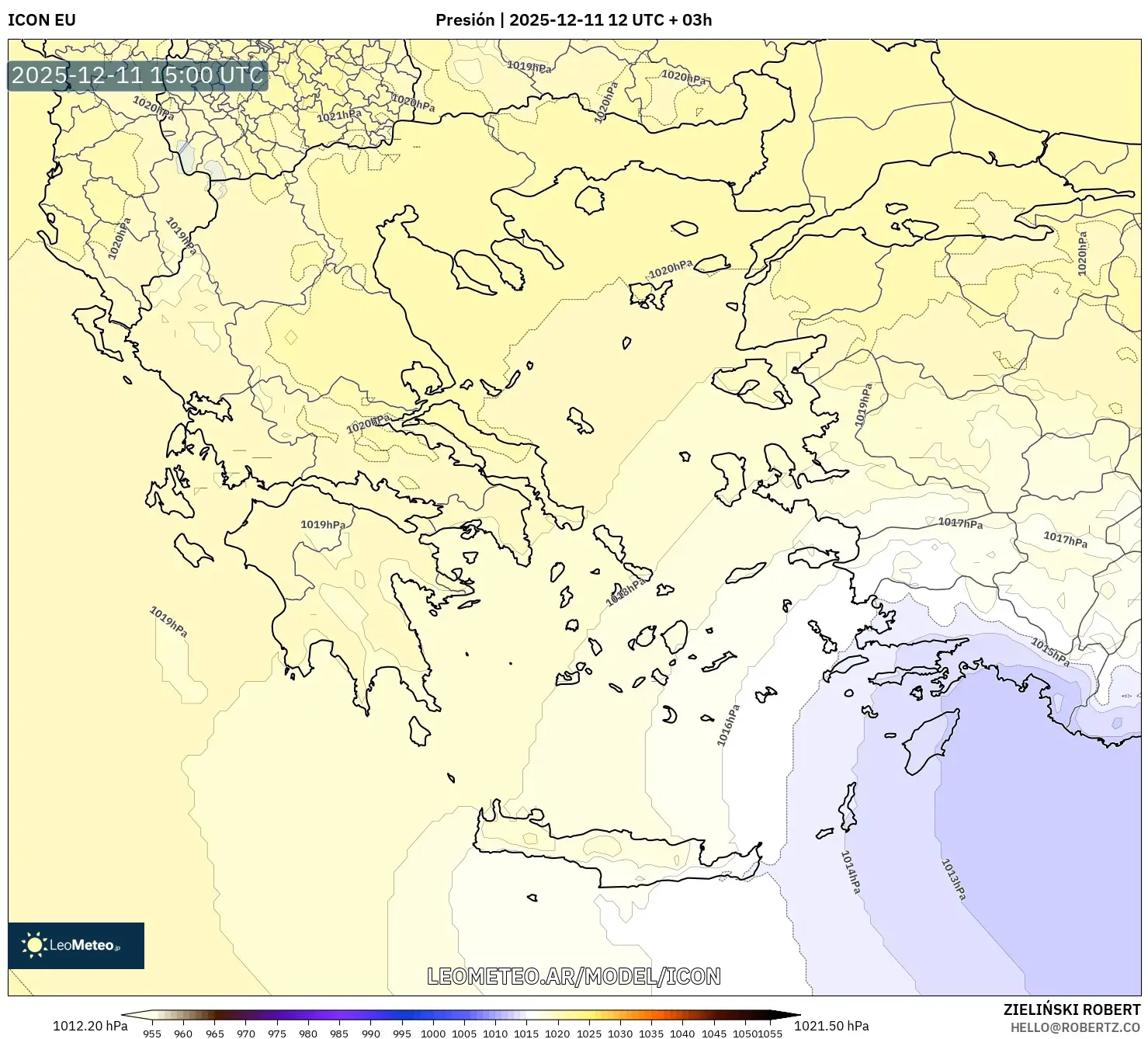 ICON model - Grecia, Presión