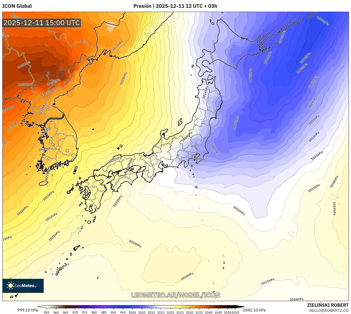 ICON model - Japón, Presión