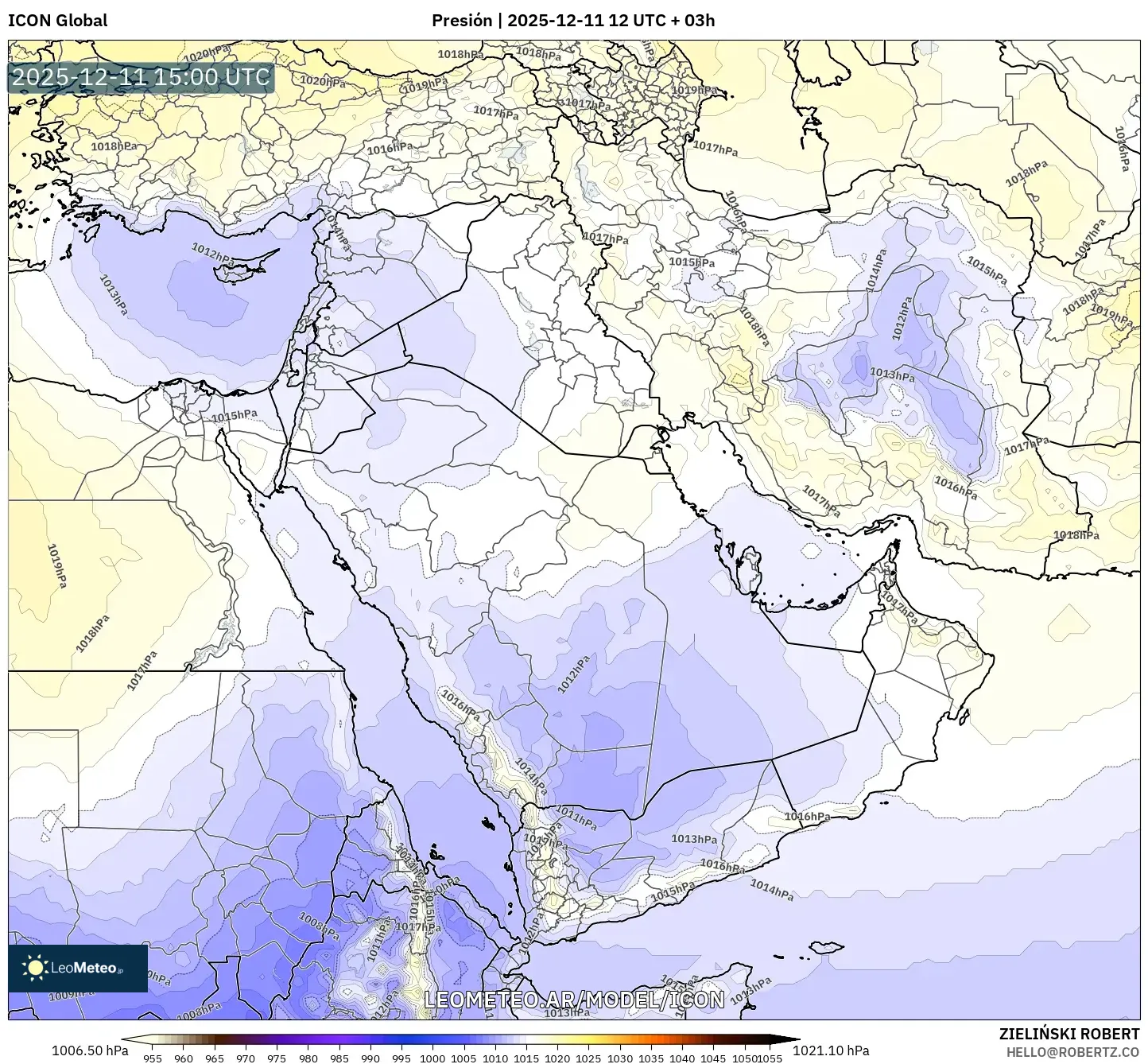 ICON model - Oriente Medio, Presión