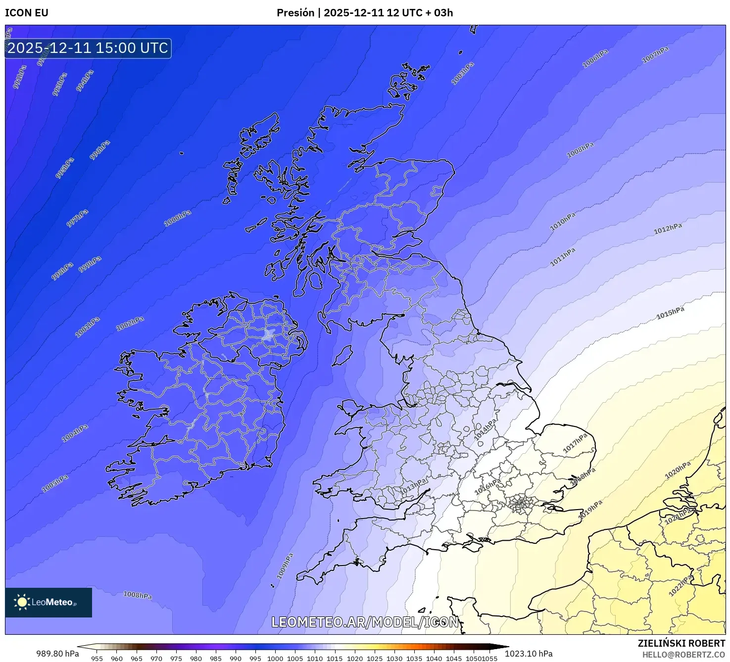 ICON model - Reino Unido, Presión