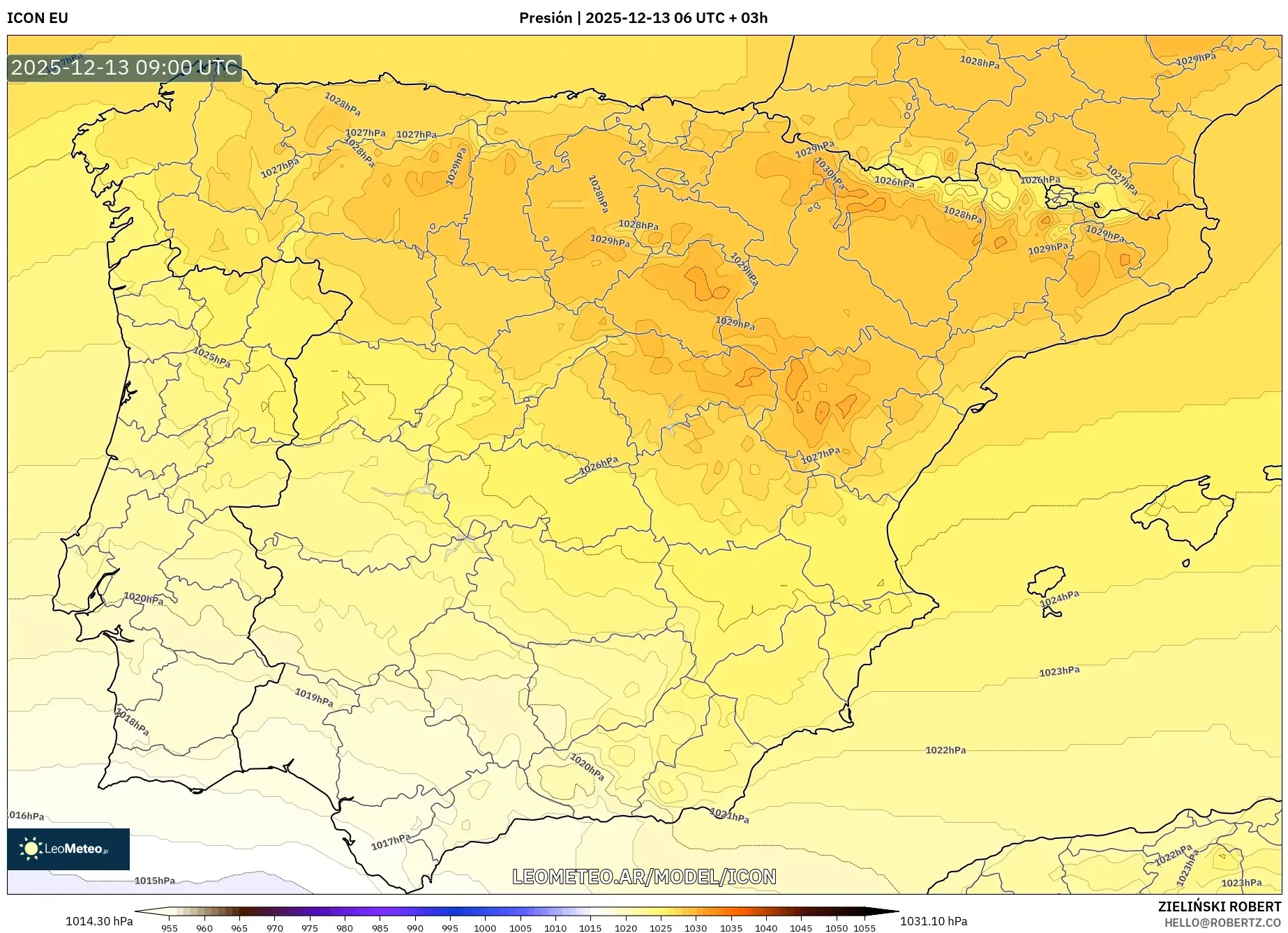 ICON model - España, Presión