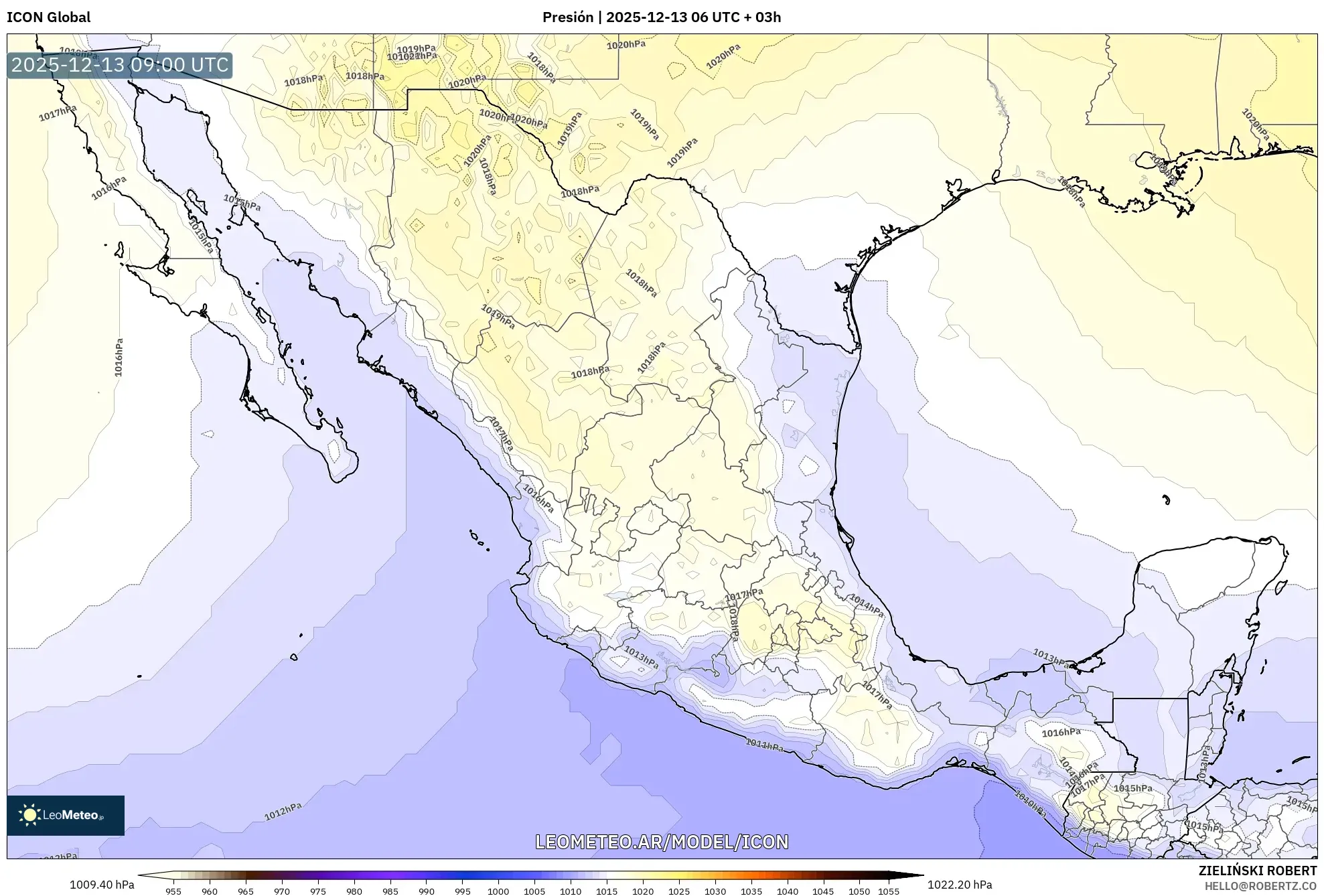 ICON model - México, Presión