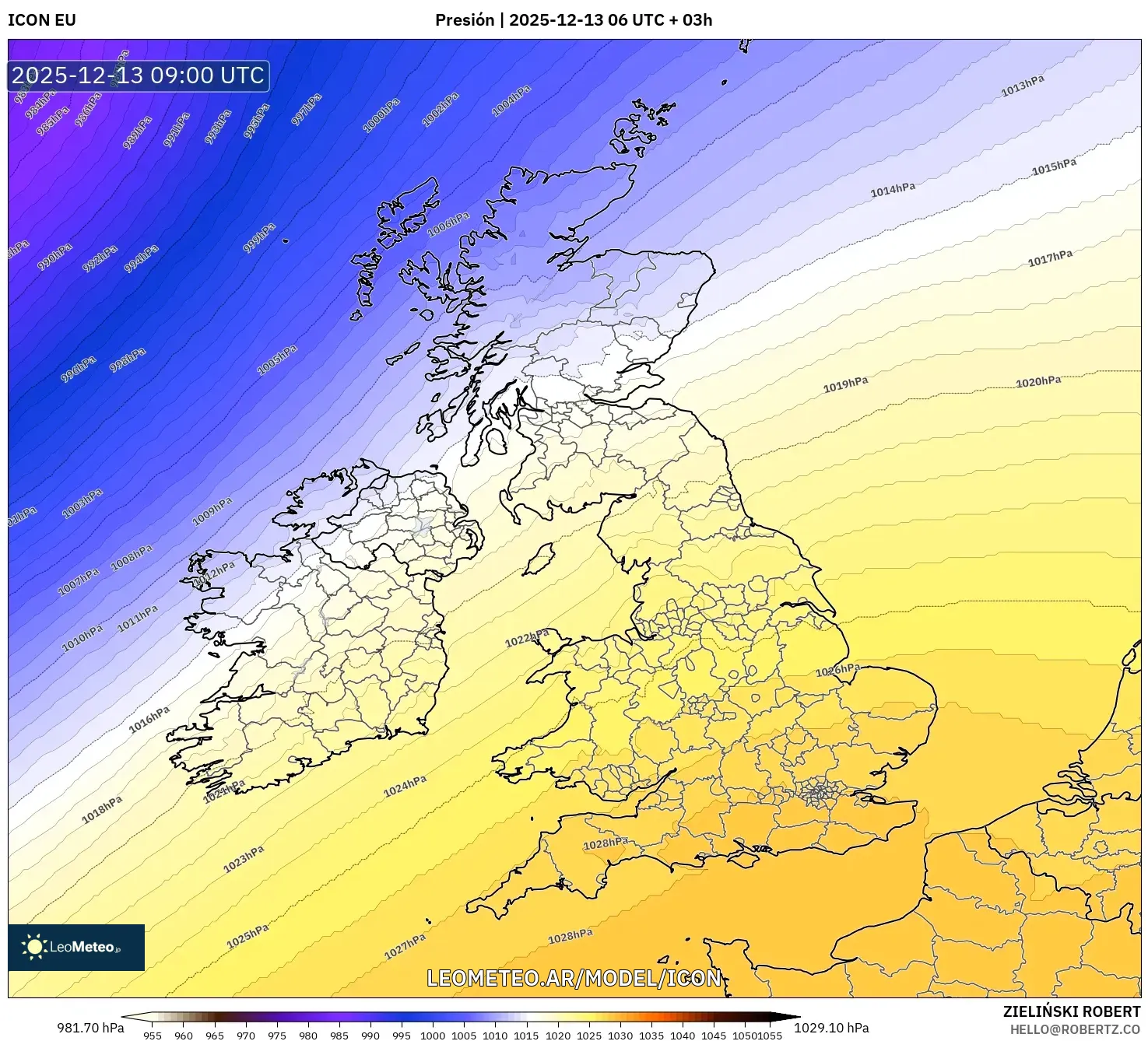 ICON model - Reino Unido, Presión