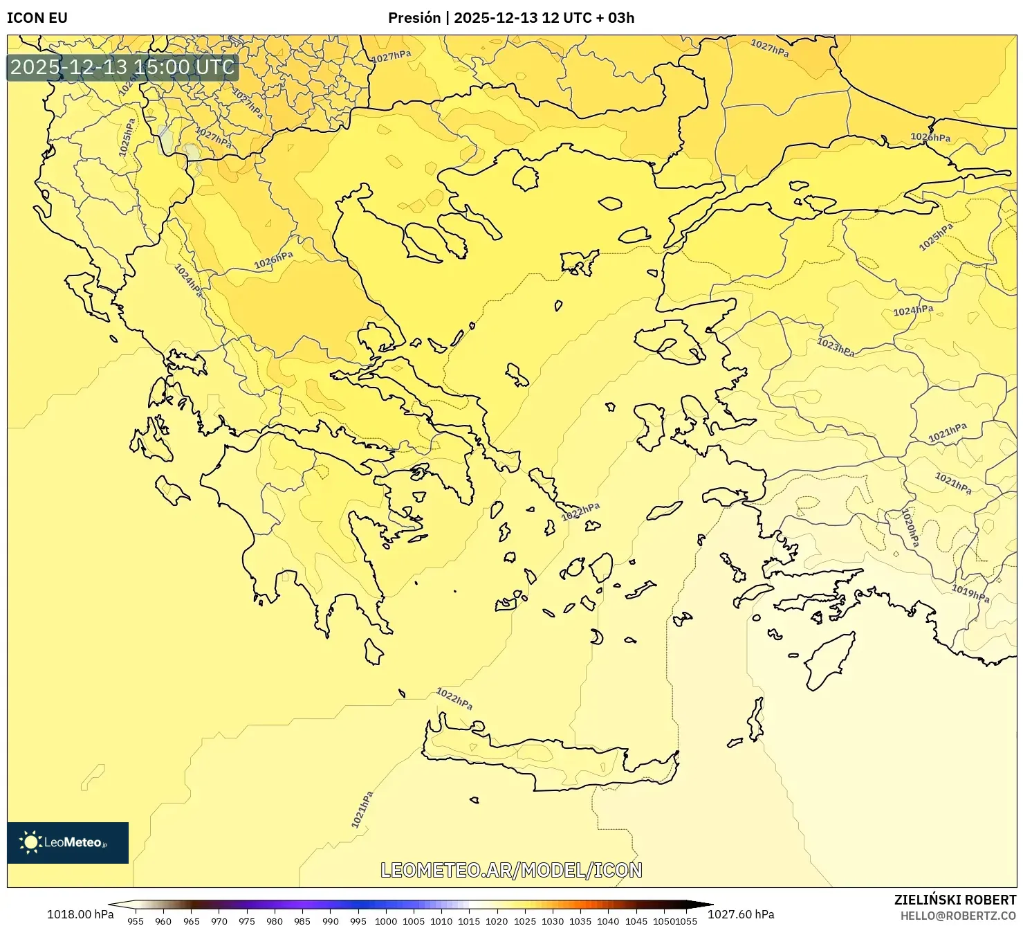 ICON model - Grecia, Presión
