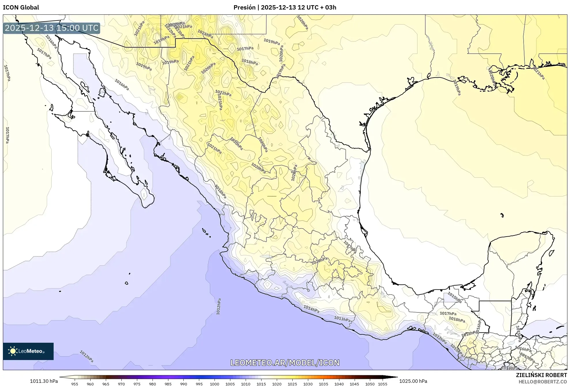 ICON model - México, Presión