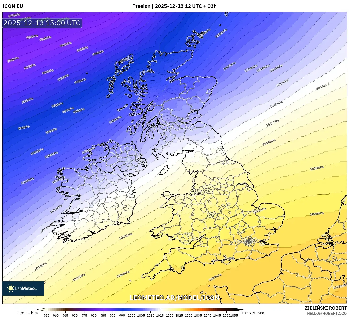 ICON model - Reino Unido, Presión