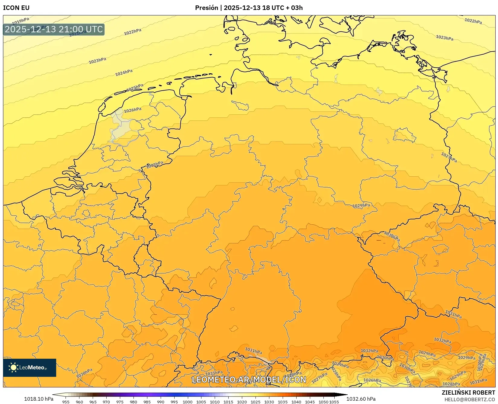 ICON model - Alemania, Presión