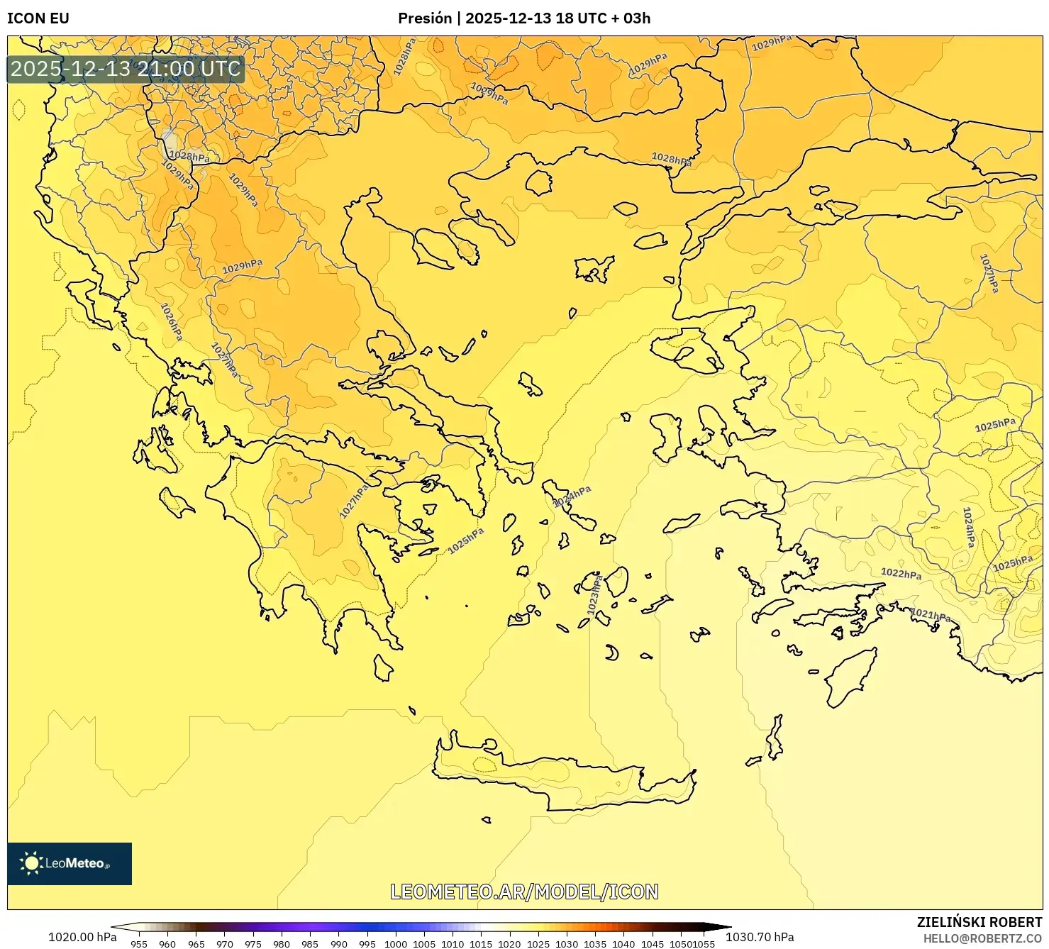 ICON model - Grecia, Presión