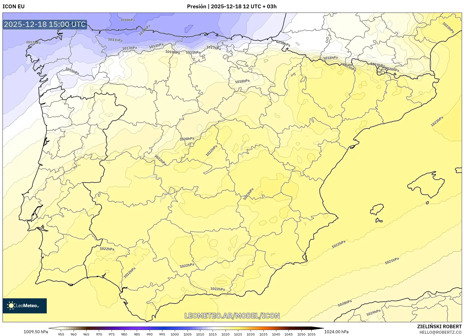 ICON model - España, Presión