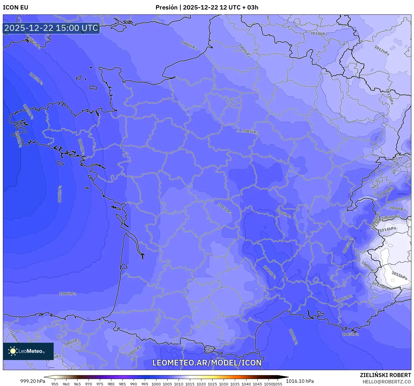 ICON model - Francia, Presión