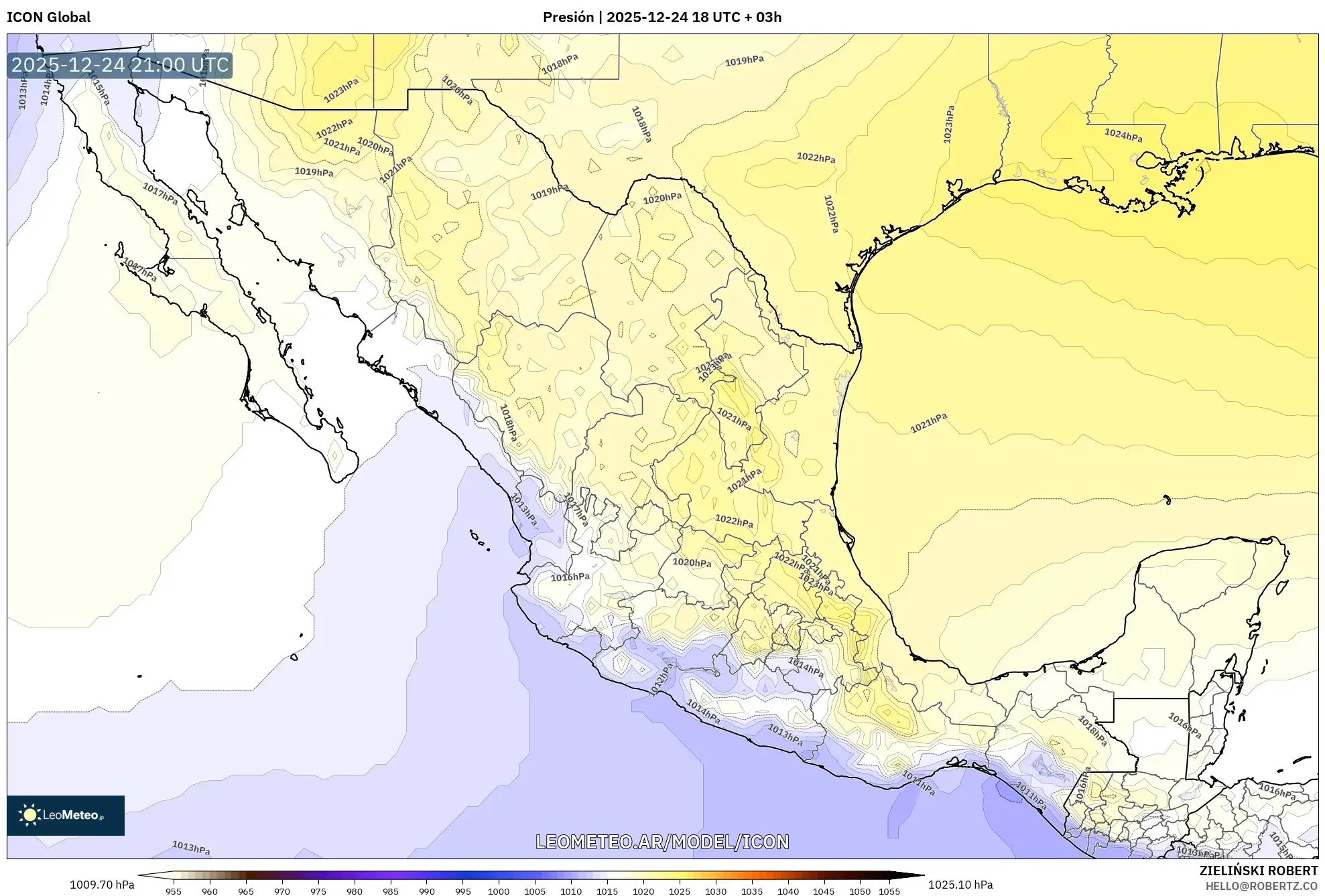 ICON model - Meksyk, Ciśnienie