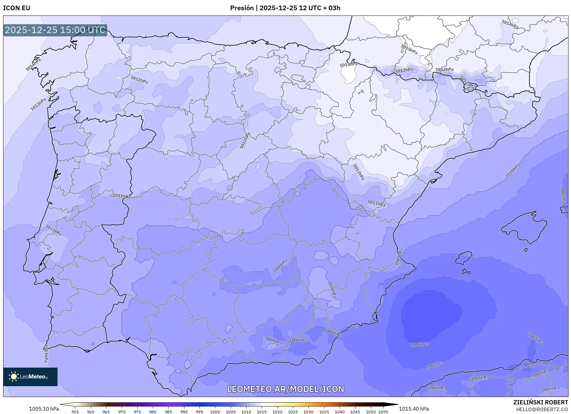 ICON model - España, Presión