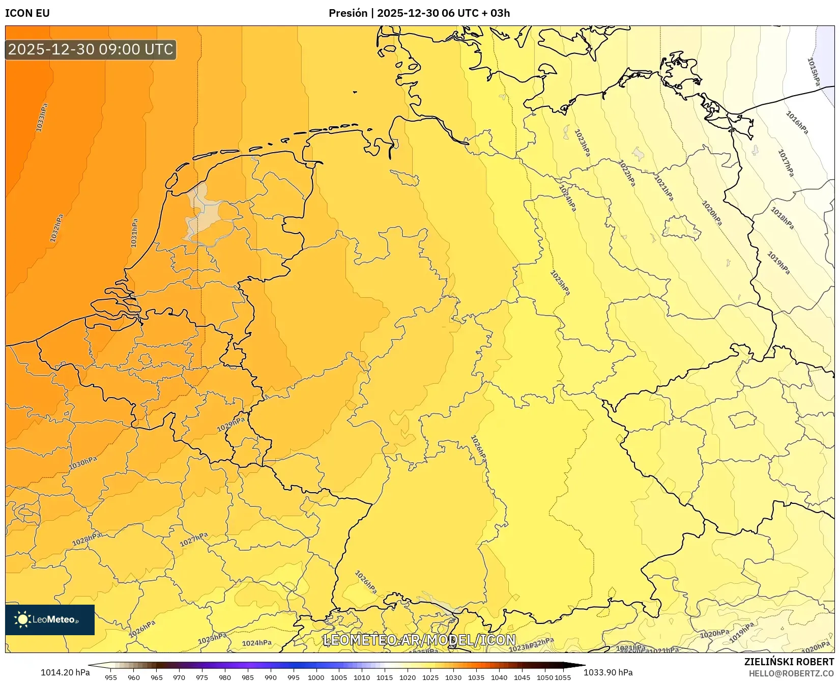 ICON model - Alemania, Presión