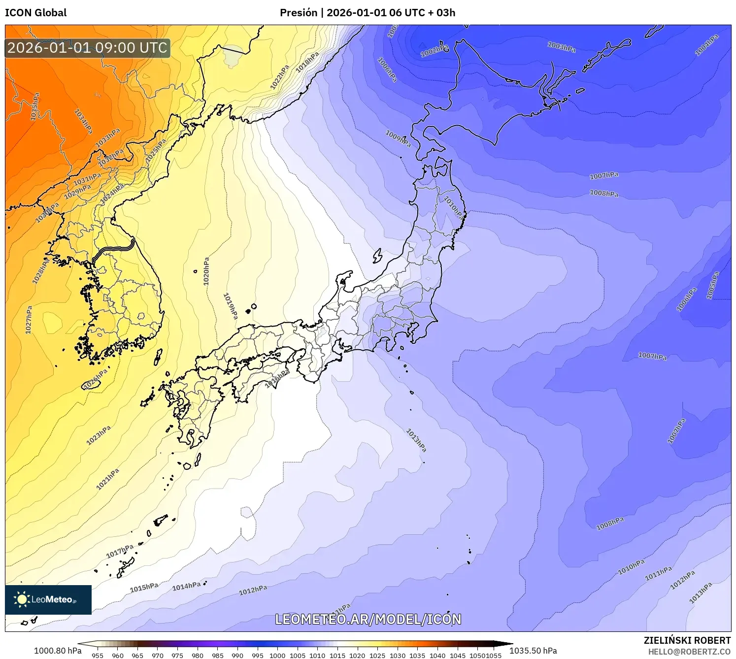 ICON model - Japón, Presión