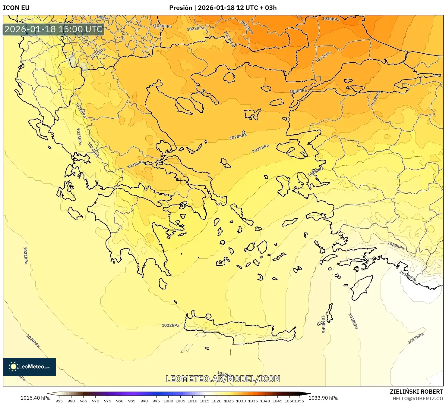 ICON model - Grecia, Presión