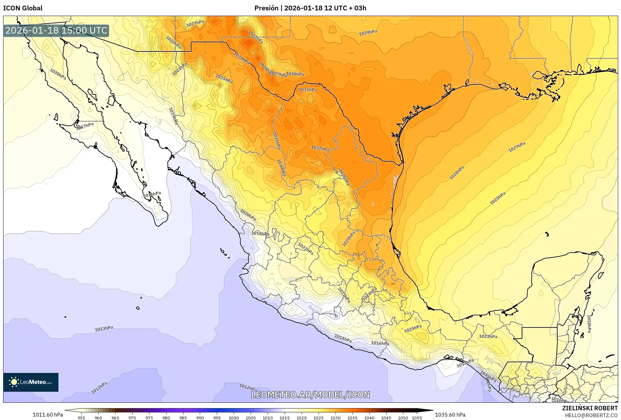 ICON model - México, Presión