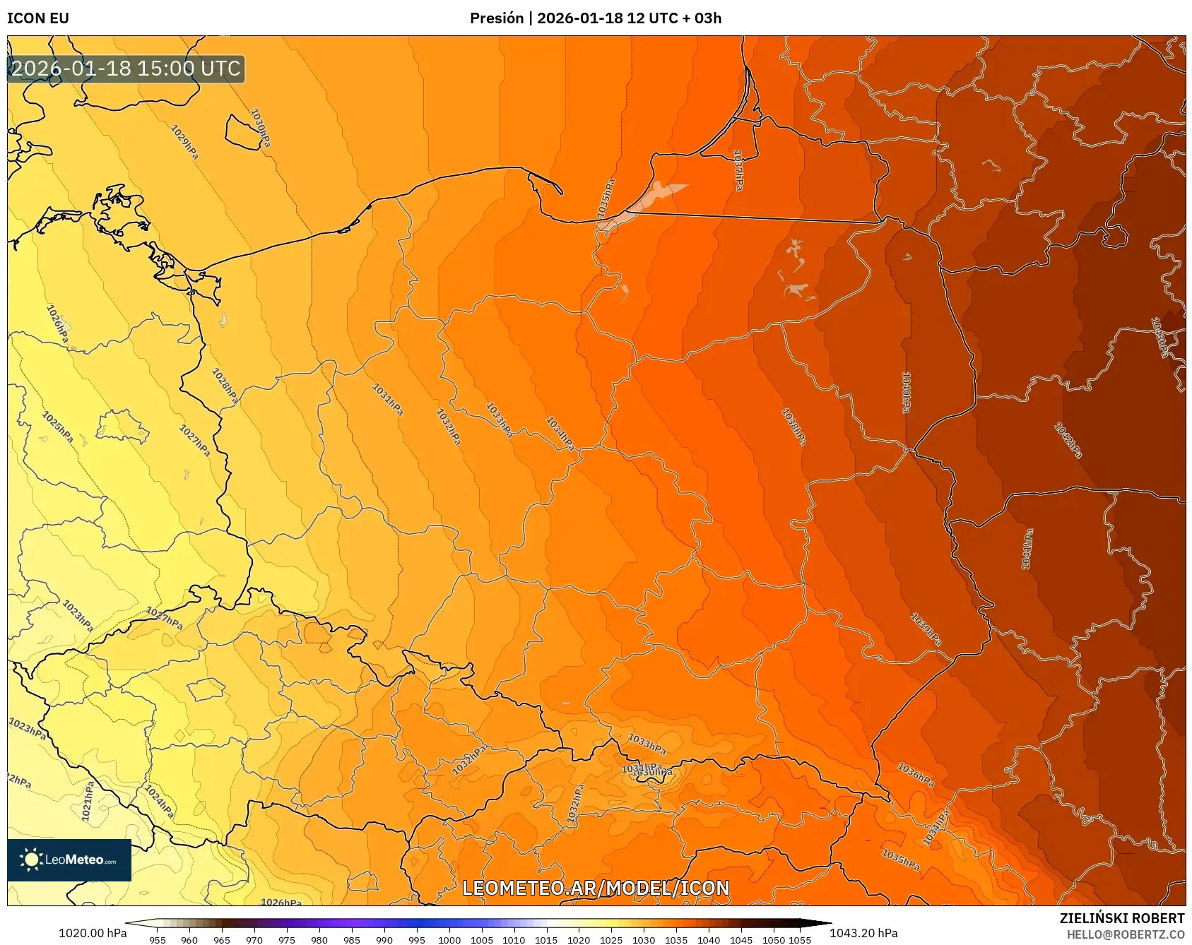 ICON model - Polonia, Presión