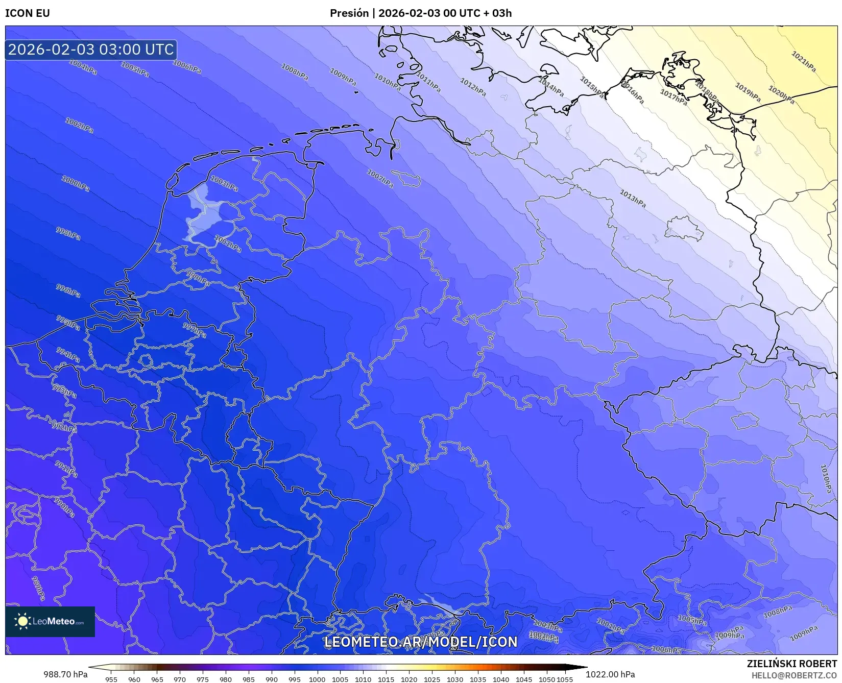 ICON model - Alemania, Presión