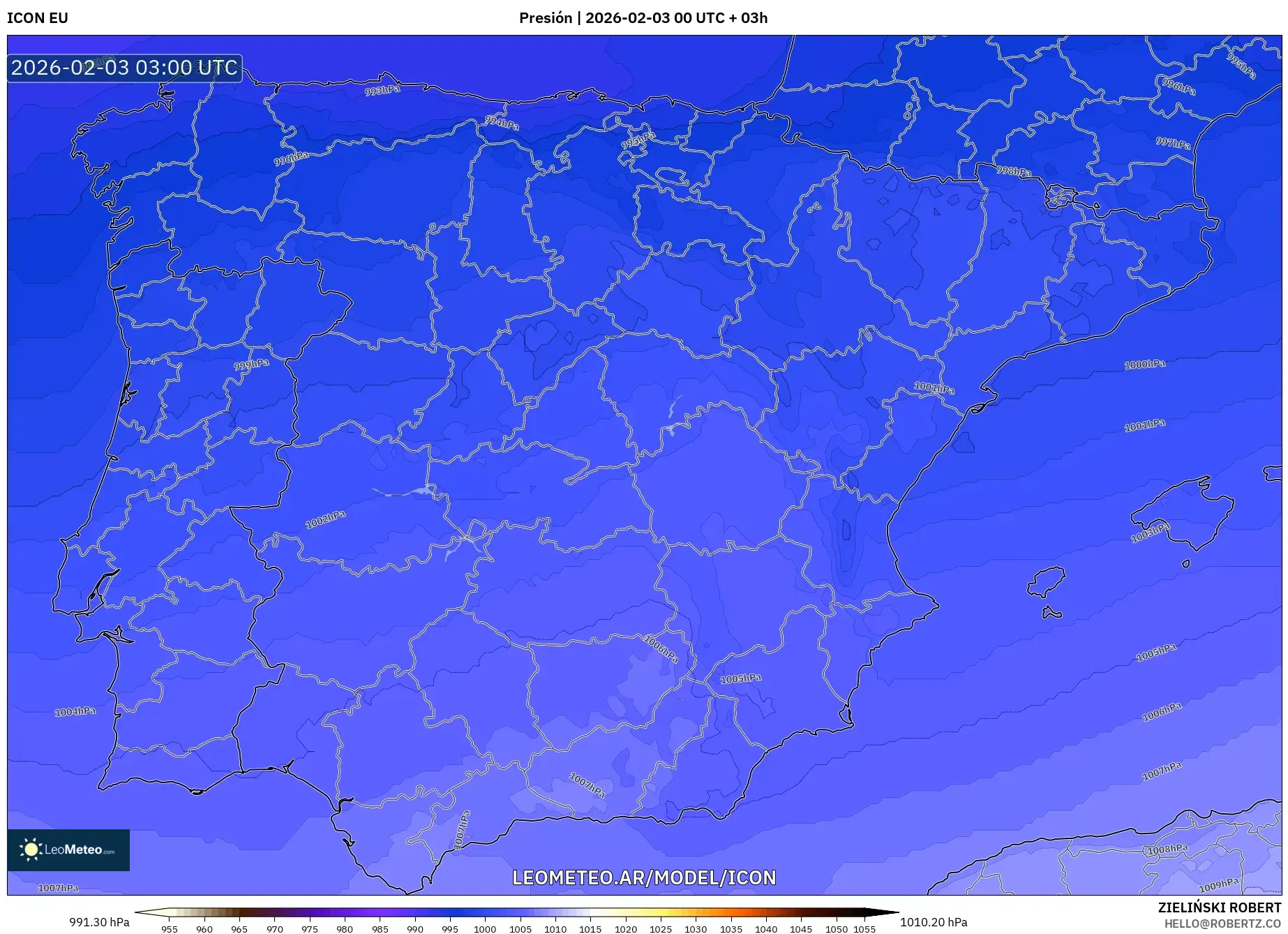 ICON model - España, Presión