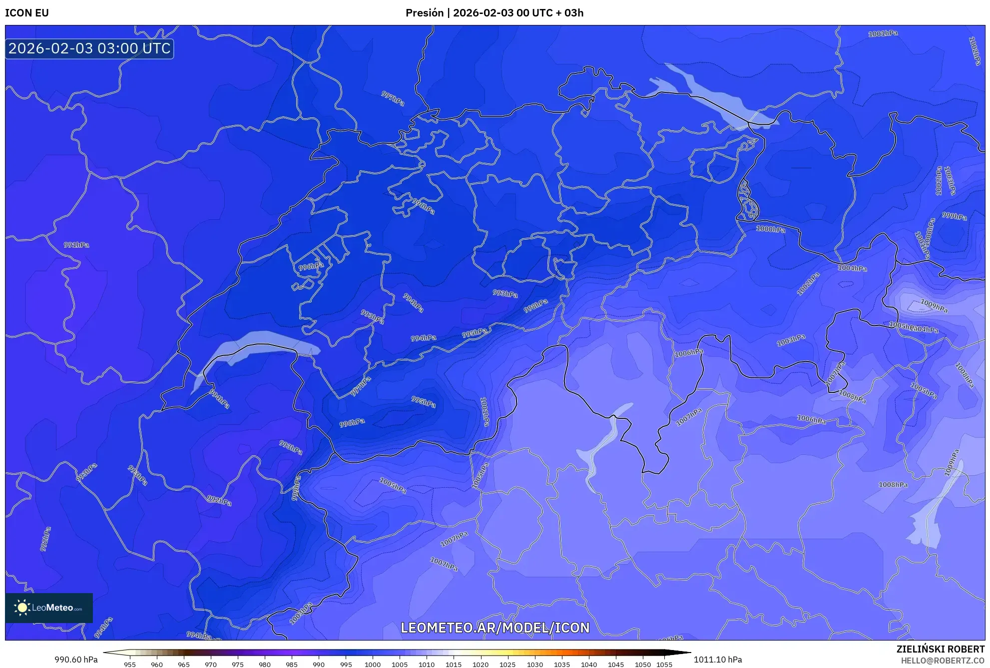 ICON model - Suiza, Presión