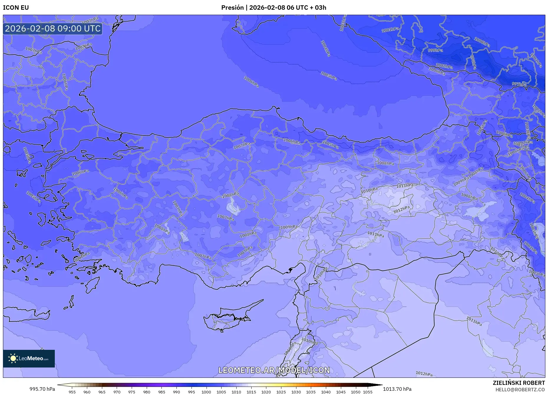 ICON model - Turquía, Presión